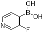 结构式 CAS# 458532-97-3, 3-氟吡啶-4-硼酸