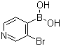 结构式 CAS# 458532-99-5, 3-溴吡啶-4-硼酸