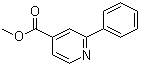 structure of CAS# 4634-14-4, 2-Phenyl-4-pyridinecarboxylic acid methyl ester;Methyl 2-phenylpyridine-4-carboxylate