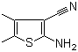 structure of CAS# 4651-94-9, 2-Amino-4,5-dimethylthiophene-3-carbonitrile;2-Amino-4,5-dimethyl-3-thiophenecarbonitrile