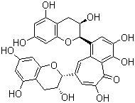 结构式 CAS# 4670-05-7, 茶黄素