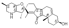 结构式 CAS# 469-59-0, 蒜黎芦碱