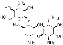 结构式 CAS# 4696-76-8, 卡那霉素 B