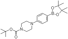 结构式 CAS# 470478-90-1, 4-[4-(N-叔丁氧羰基)哌嗪-1-基]苯硼酸频哪醇酯