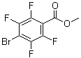 结构式 CAS# 4707-23-7, 4-溴-2,3,5,6-四氟苯甲酸甲酯