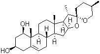 结构式 CAS# 472-11-7, 鲁斯可皂苷元