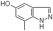 structure of CAS# 478841-61-1, 5-Hydroxy-7-methyl-1H-indazole;7-methyl-1H-indazol-5-ol