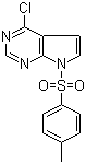 structure of CAS# 479633-63-1, 4-Chloro-7-tosyl-7H-pyrrolo[2,3-d]pyrimidine;4-Chloro-7-(4-methylphenylsulfonyl)-7H-pyrrolo[2,3-d]pyrimidine