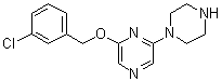 结构式 CAS# 479683-64-2, 6'-(3-氯苄基氧基)-3,4,5,6-四氢-2H-[1,2']联吡嗪