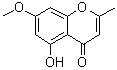 structure of CAS# 480-34-2, 5-Hydroxy-7-methoxy-2-methylchromone;5-Hydroxy-7-methoxy-2-methyl-4H-1-benzopyran-4-one; 2-Methyl-7-methoxy-5-hydroxychromone; 5-Hydroxy-7-methoxy-2-methylchromone; Eugenin