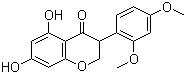 structure of CAS# 482-01-9, Homoferreirin;5,7-Dihydroxy-2',4'-dimethoxyisoflavanone