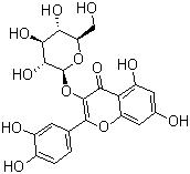 Isoquercetin molecular structure (CAS 482-35-9)