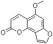 structure of CAS# 482-48-4, Isobergapten;5-Methoxyangelicin; Isobergaptene; 5-Methoxy-2H-furo[2,3-h]-1-benzopyran-2-one