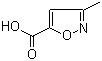 结构式 CAS# 4857-42-5, 3-甲基异恶唑-5-甲酸