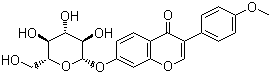 结构式 CAS# 486-62-4, 芒柄花苷; 刺芒柄花素-7-葡萄糖甙