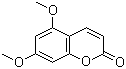 结构式 CAS# 487-06-9, 5,7-二甲氧基香豆素