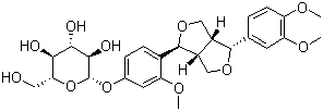 结构式 CAS# 487-41-2, 连翘苷