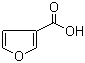 structure of CAS# 488-93-7, 3-Furoic acid;3-Furancarboxylic acid