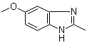 structure of CAS# 4887-81-4, 2-Methyl-5-methoxy-1H-benzimidazole;2-Methyl-5-methoxybenzimidazole; 5-Methoxy-2-methylbenzimidazole