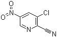 structure of CAS# 488713-30-0, 3-Chloro-5-nitro-2-pyridinecarbonitrile;3-Chloro-2-cyano-5-nitropyridine; 3-Chloro-5-nitropyridine-2-carbonitrile