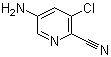 structure of CAS# 488713-31-1, 5-Amino-3-chloro-2-pyridinecarbonitrile;5-Amino-3-chloro-2-cyanopyridine; 5-Amino-3-chloropyridine-2-carbonitrile