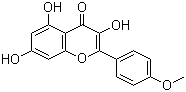 结构式 CAS# 491-54-3, 3,5,7-三羟基-2-(4-甲氧基苯基)-4H-1-苯并吡喃-4-酮