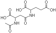 structure of CAS# 4910-46-7, Spaglumic acid;N-Acetyl-beta-Asp-Glu
