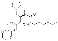 结构式 CAS# 491833-29-5, Eliglustat
