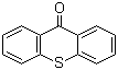 structure of CAS# 492-22-8, Thioxanthen-9-one;Thioxanthone; 9-Oxothioxanthene