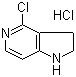 结构式 CAS# 494767-29-2, 4-氯-2,3-二氢-1H-吡咯并[3,2-c]吡啶盐酸盐