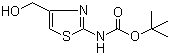 structure of CAS# 494769-44-7, (4-Hydroxymethylthiazol-2-yl)carbamic acid tert-butyl ester