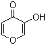 结构式 CAS# 496-63-9, 焦袂康酸; 3-羟基-4H-吡喃-4-酮