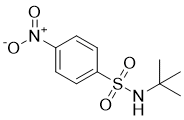 结构式 CAS# 49690-09-7, N-叔-丁基4-硝基苯磺酰胺