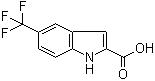 structure of CAS# 496946-78-2, 5-Trifluoromethyl-1H-indole-2-carboxylic acid;5-(Trifluoromethyl)indole-2-carboxylic acid