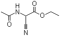 structure of CAS# 4977-62-2, Ethyl acetamidocyanoacetate;N-Acetyl-2-cyanoglycine ethyl ester