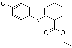 structure of CAS# 49844-36-2, 6-Chloro-2,3,4,9-tetrahydro-1H-carbazole-1-carboxylic acid ethyl ester
