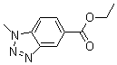 结构式 CAS# 499785-52-3, 1-甲基-1H-苯并三氮唑-5-羧酸乙酯