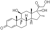 structure of CAS# 50-02-2, Dexamethasone;9alpha-Fluoro-11beta,17alpha,21-trihydroxy-16alpha-methylpregn-1,4-diene-3,20-dione