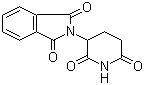 structure of CAS# 50-35-1, Thalidomide;2-(2,6-Dioxo-3-piperidinyl)-1H-isoindole-1,3(2H)-dione