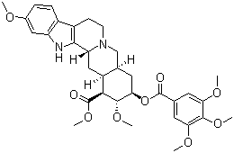 结构式 CAS# 50-55-5, 利血平