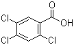 structure of CAS# 50-82-8, 2,4,5-Trichlorobenzoic acid