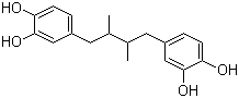 structure of CAS# 500-38-9, Nordihydroguaiaretic acid;1,4-Bis(3,4-dihydroxyphenyl)-2,3-dimethylbutane; NDGA