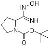 2-[(Hydroxyamino)iminomethyl]-1-pyrrolidinecarboxylic acid tert-butyl ester molecular structure (CAS 500024-95-3)