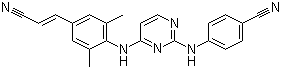 结构式 CAS# 500287-72-9, 利匹韦林