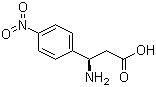 结构式 CAS# 501120-99-6, (R)-3-氨基-3-(4-硝基苯基)丙酸