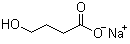 structure of CAS# 502-85-2, 4-Hydroxybutanoic acid sodium salt;4-Hydroxybutyrate sodium; 4-Hydroxybutyric acid monosodium salt; 4-Hydroxybutyric acid sodium salt