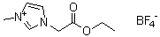 结构式 CAS# 503439-30-3, 1-乙氧羰基甲基-3-甲基咪唑鎓四氟硼酸盐