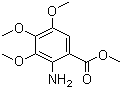 结构式 CAS# 5035-82-5, 3,4,5-三甲氧基氨基苯甲酸甲酯; 2-氨基-3,4,5-三甲氧基苯甲酸甲酯