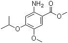结构式 CAS# 50413-53-1, 4-异丙氧基-5-甲氧基-2-氨基苯甲酸甲酯