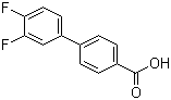 结构式 CAS# 505082-81-5, 3',4'-二氟联苯-4-羧酸